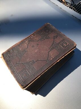 Antique Embossed Cover Hardcover Bible